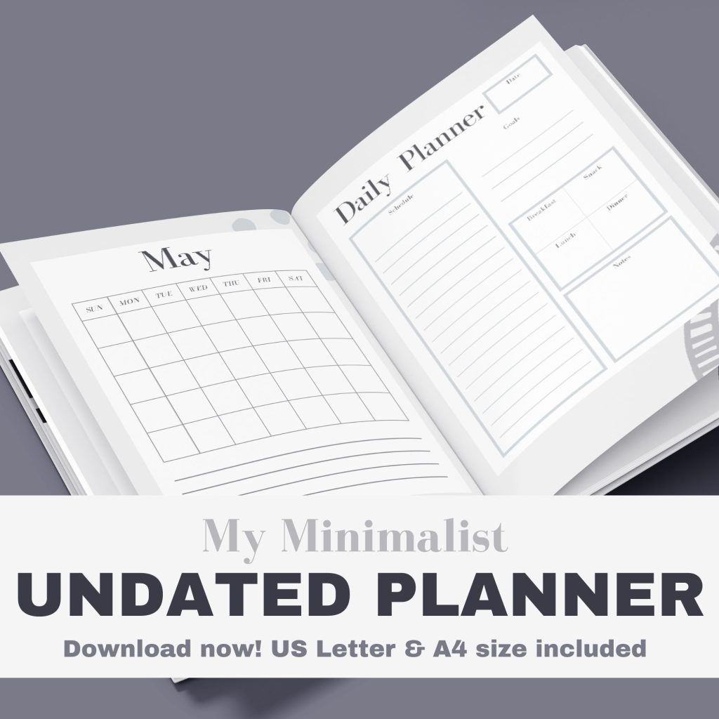 Minimalist Undated Planner